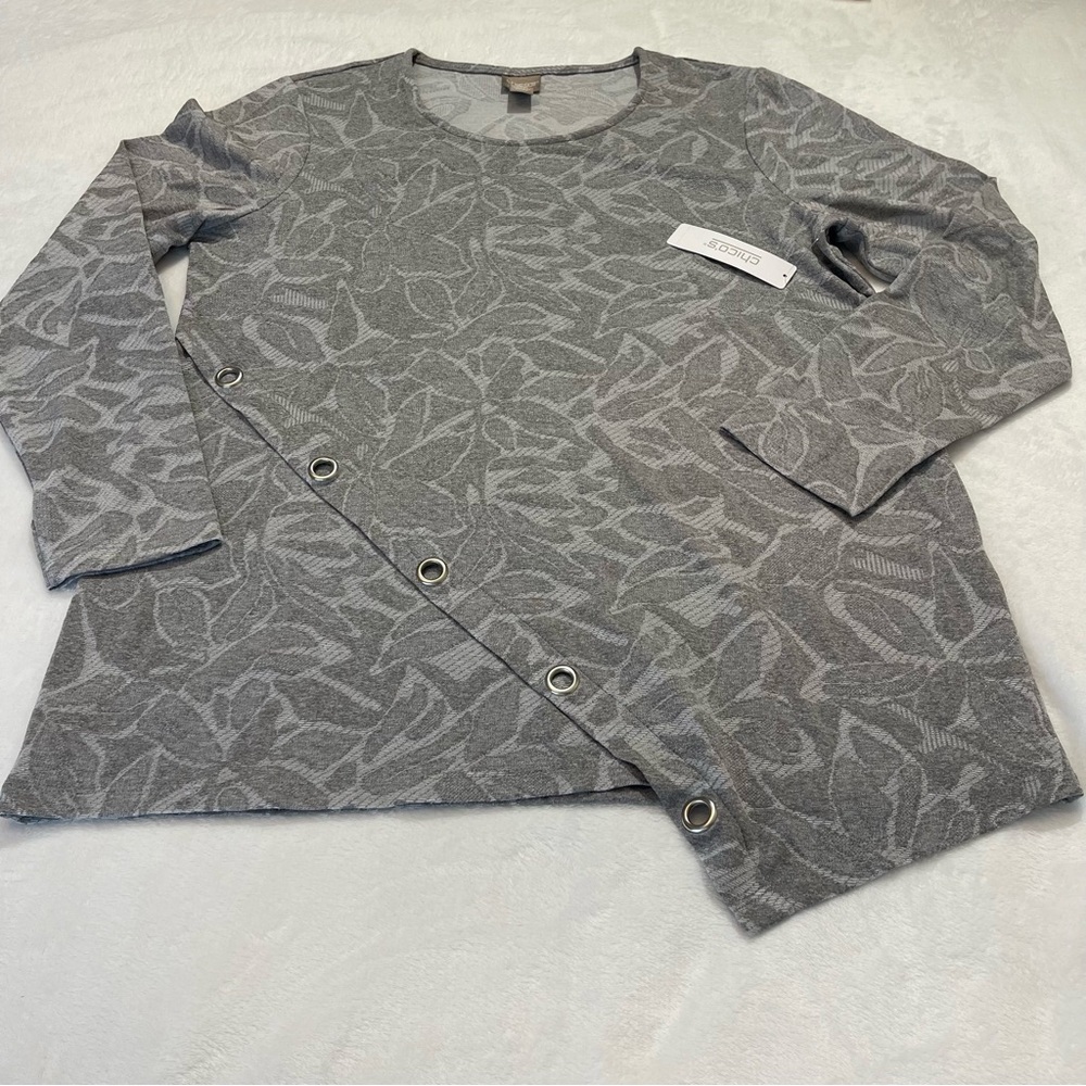 CHICOS WOMENS PULLOVER TOP SIZE 2